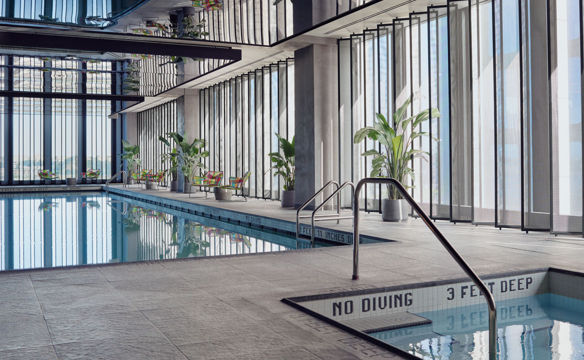 Equinox’s indoor swimming pool