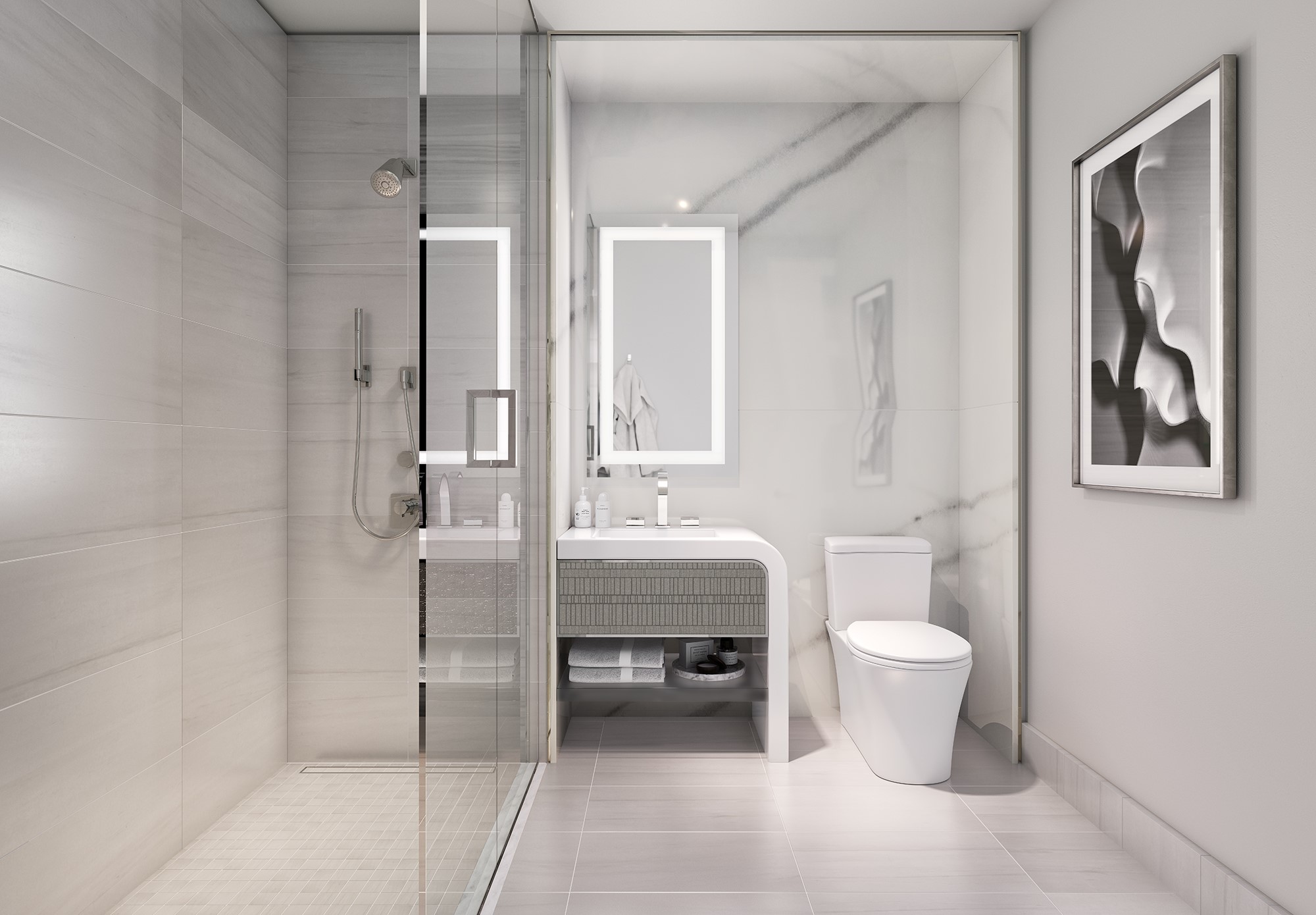 Secondary bathroom