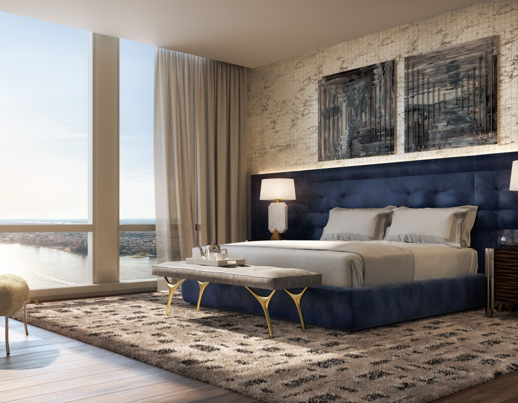 Master bedroom suite